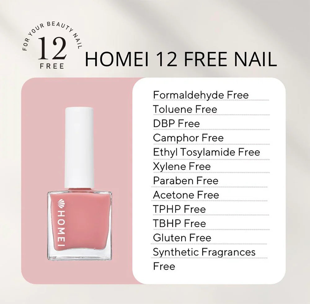 HOMEI 12 Free Nail Hardener Cranberry Red