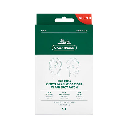 VT Cosmetics CicaxHyalon Pro Cica Centella Asiatica Tiger Clear Spot Patch